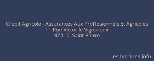 Crédit Agricole - Assurances Aux Proffesionnels Et Agricoles