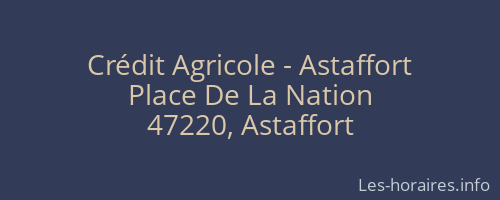 Crédit Agricole - Astaffort