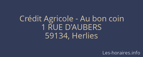 Crédit Agricole - Au bon coin