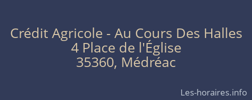 Crédit Agricole - Au Cours Des Halles
