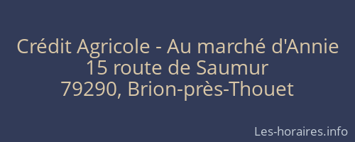 Crédit Agricole - Au marché d'Annie
