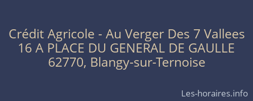 Crédit Agricole - Au Verger Des 7 Vallees