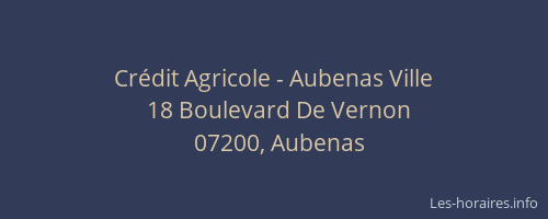 Crédit Agricole - Aubenas Ville