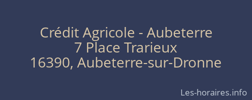 Crédit Agricole - Aubeterre
