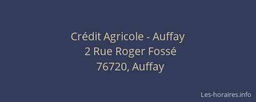 Crédit Agricole - Auffay