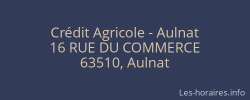 Crédit Agricole - Aulnat