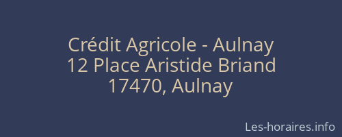 Crédit Agricole - Aulnay