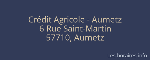 Crédit Agricole - Aumetz