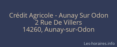 Crédit Agricole - Aunay Sur Odon