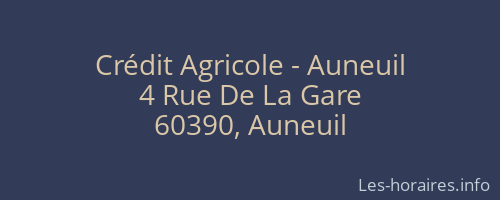 Crédit Agricole - Auneuil