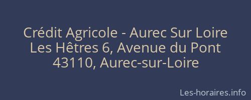 Crédit Agricole - Aurec Sur Loire