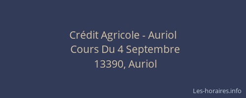 Crédit Agricole - Auriol