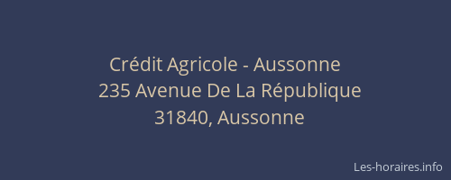 Crédit Agricole - Aussonne