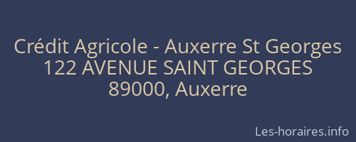 Crédit Agricole - Auxerre St Georges