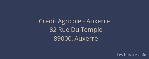 Crédit Agricole - Auxerre