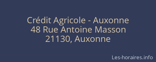 Crédit Agricole - Auxonne