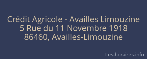 Crédit Agricole - Availles Limouzine