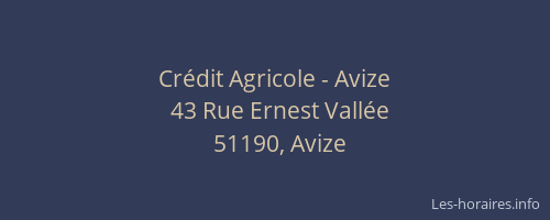 Crédit Agricole - Avize