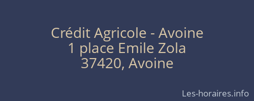 Crédit Agricole - Avoine