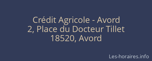 Crédit Agricole - Avord