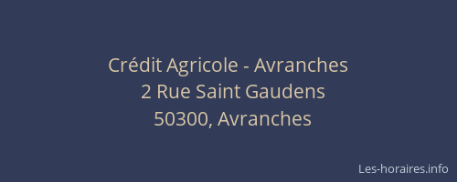 Crédit Agricole - Avranches