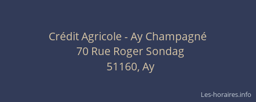 Crédit Agricole - Ay Champagné