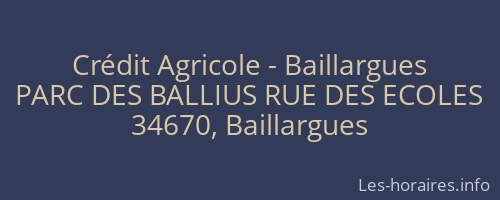 Crédit Agricole - Baillargues