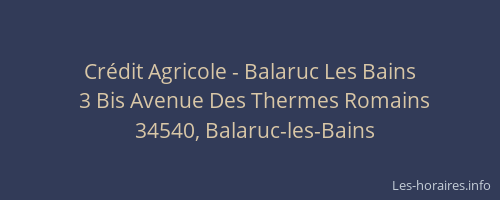Crédit Agricole - Balaruc Les Bains