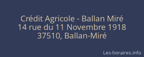 Crédit Agricole - Ballan Miré