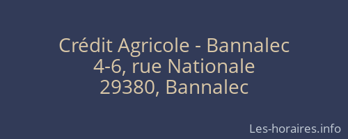 Crédit Agricole - Bannalec