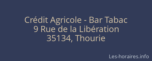 Crédit Agricole - Bar Tabac