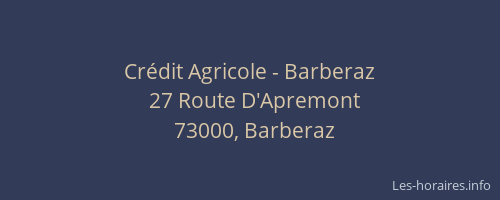 Crédit Agricole - Barberaz