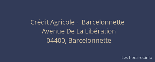 Crédit Agricole -  Barcelonnette
