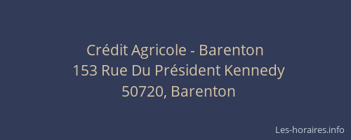 Crédit Agricole - Barenton
