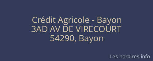 Crédit Agricole - Bayon