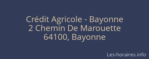 Crédit Agricole - Bayonne