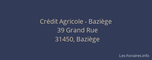 Crédit Agricole - Baziège