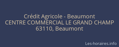 Crédit Agricole - Beaumont