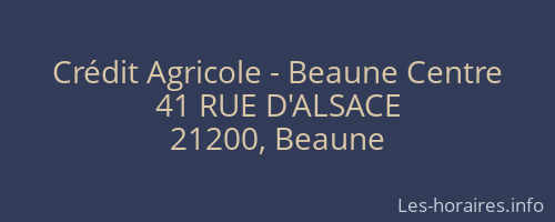 Crédit Agricole - Beaune Centre