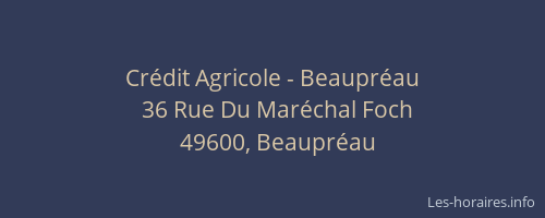 Crédit Agricole - Beaupréau
