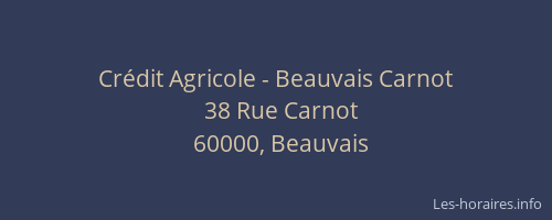 Crédit Agricole - Beauvais Carnot