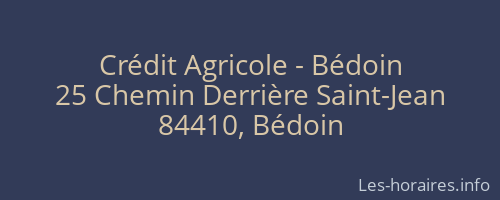Crédit Agricole - Bédoin