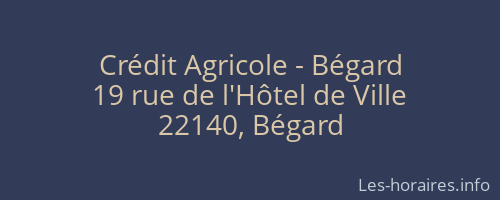 Crédit Agricole - Bégard