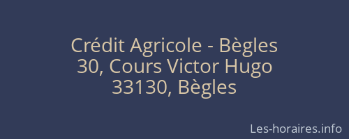 Crédit Agricole - Bègles