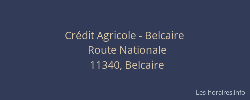 Crédit Agricole - Belcaire