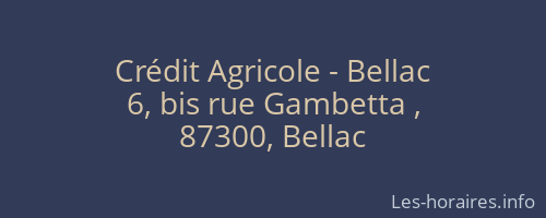 Crédit Agricole - Bellac