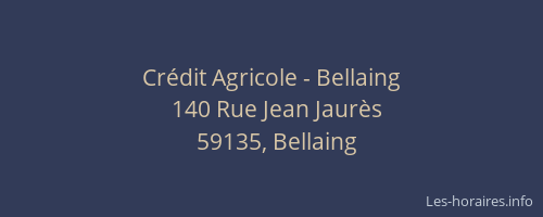 Crédit Agricole - Bellaing