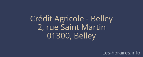 Crédit Agricole - Belley