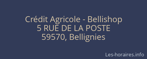 Crédit Agricole - Bellishop