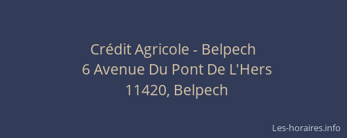 Crédit Agricole - Belpech